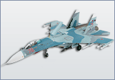 Su-27 Flanker B, Early Type, Red 14, Russian Air Force, 1990 - Hobbymaster  HA6020